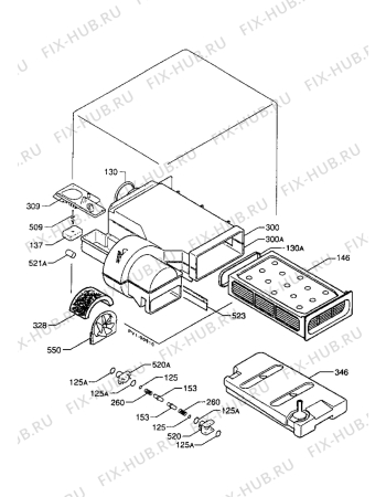 Взрыв-схема комплектующей Zanussi Z300CDP - Схема узла Condensation water recipient